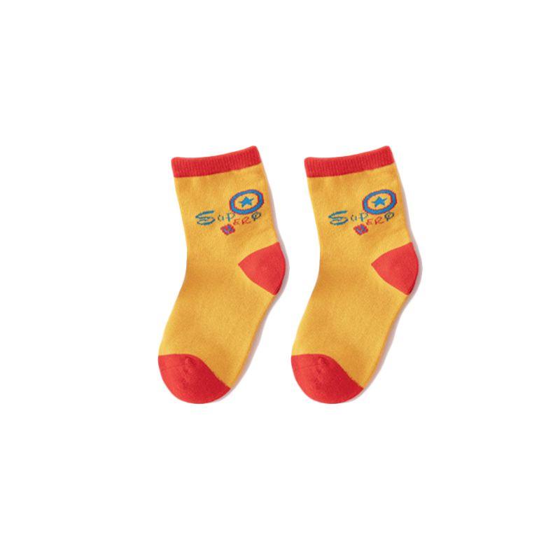 Spider-man Cotton Boys Socks With Cute Cartoon Pattern For Fun And Comfortable Wear