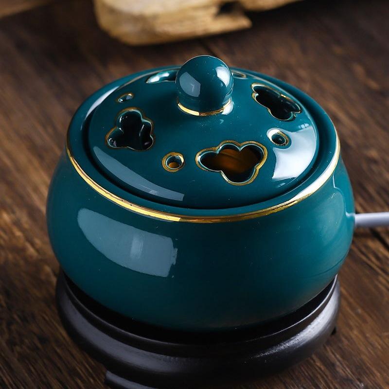 Adjustable Temperature Ceramic Incense Burner & Aroma Diffuser
