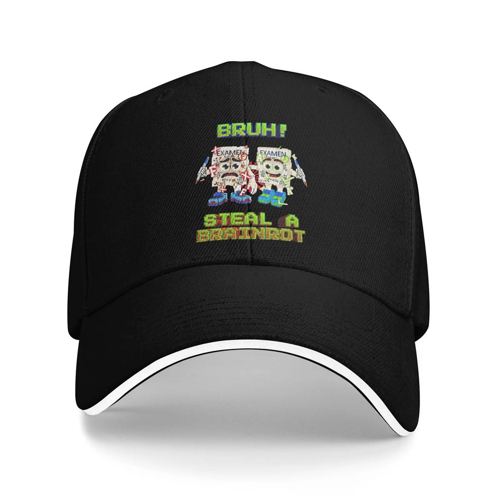 Steal A Brainrot Game Baseball Caps Hip Hop Sandwich Caps Unisex Adjustable Dad Hat Outdoor