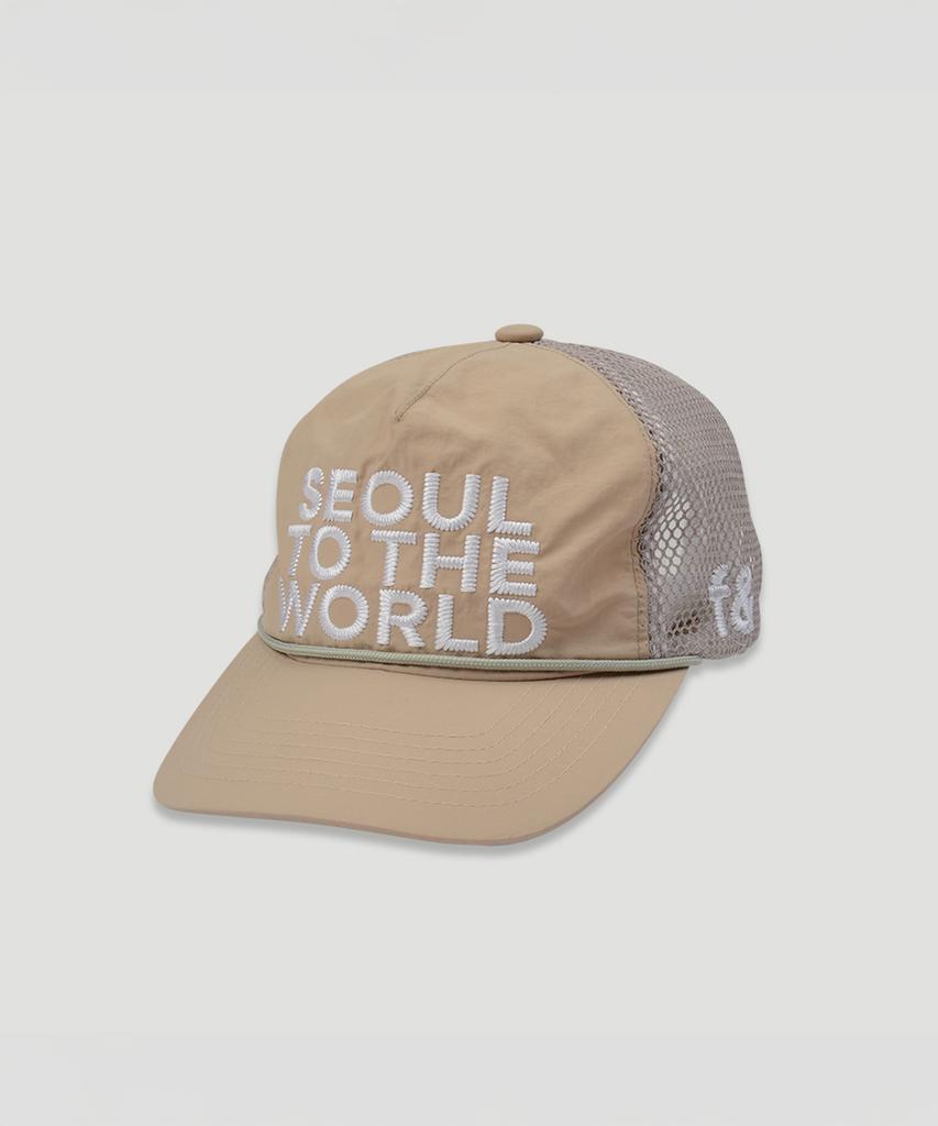Peuluaen Fru& Needle Point Mix Mash Cap_White&Beige