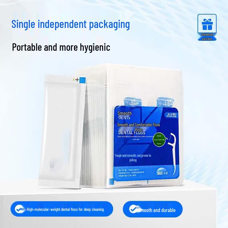 Junyi Disposable Ultra-Fine Dental Floss Picks