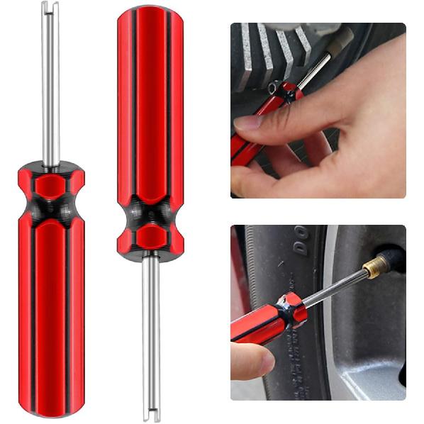 5 Pcs Valve Core Removal Tool Car Tire Valve Stem Tool Motorcycle Truck Bike Screwdriver Tire Repair Tall Tool For All Standard Valve Cores
