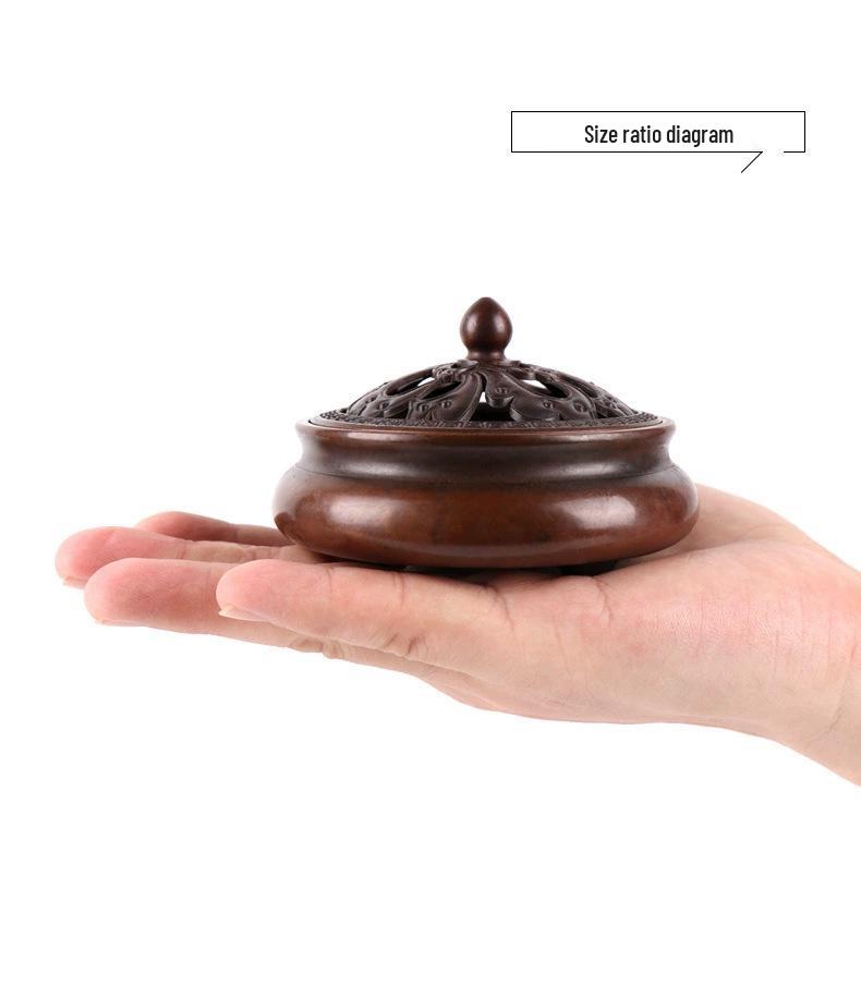 Copper Incense and Coil Burner for Tea Ceremony & Buddha Offerings