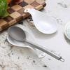 Spoon Rest Large Ceramic Spoon Holder Heat-Resistant Cooking Spoon Rest Coffee Spoon Holder Dishwasher Safe Ceramic Spoon Rest