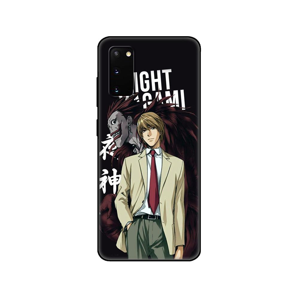 Black tpu Case For Samsung galaxy S20 /S20 PLUS/S20 ultra/S20+ /S20FE back cover Japanese Anime