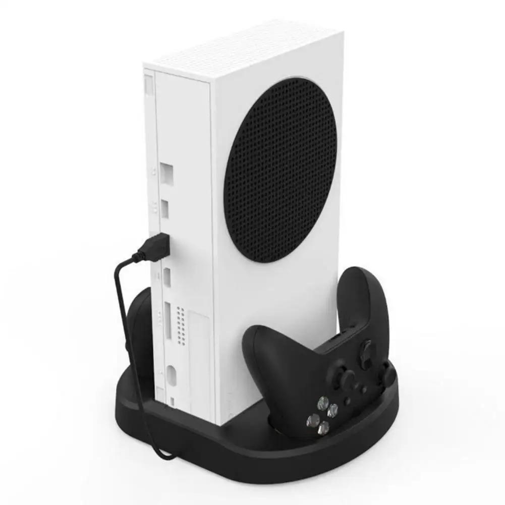Vertical Stand + Cooling Fan Controller Charging Dock Holder for Xbox Series S