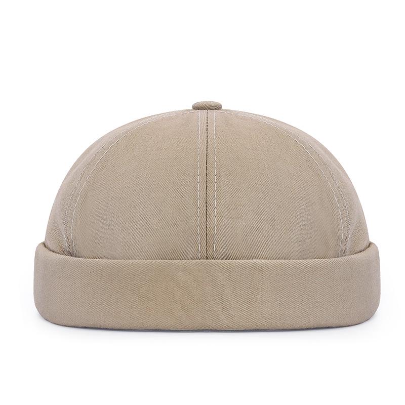 

Весенняя ретро хип-хоп кепка «Лендлорд»: Однотонная шляпа-дыня без полей для уличных танцев Adjustable