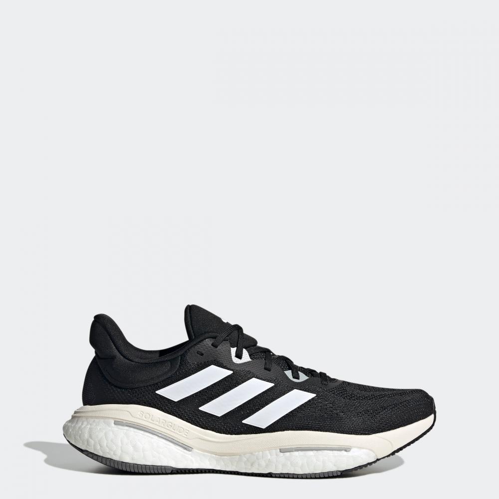 

Adidas Мужские кроссовки adidas Solarglide 6 core black cloud white grey two US 14