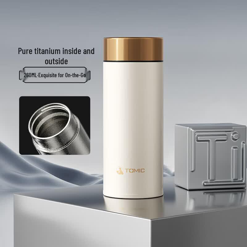 

TOMIC 260ml Pure Titanium Mini Insulated Bottle