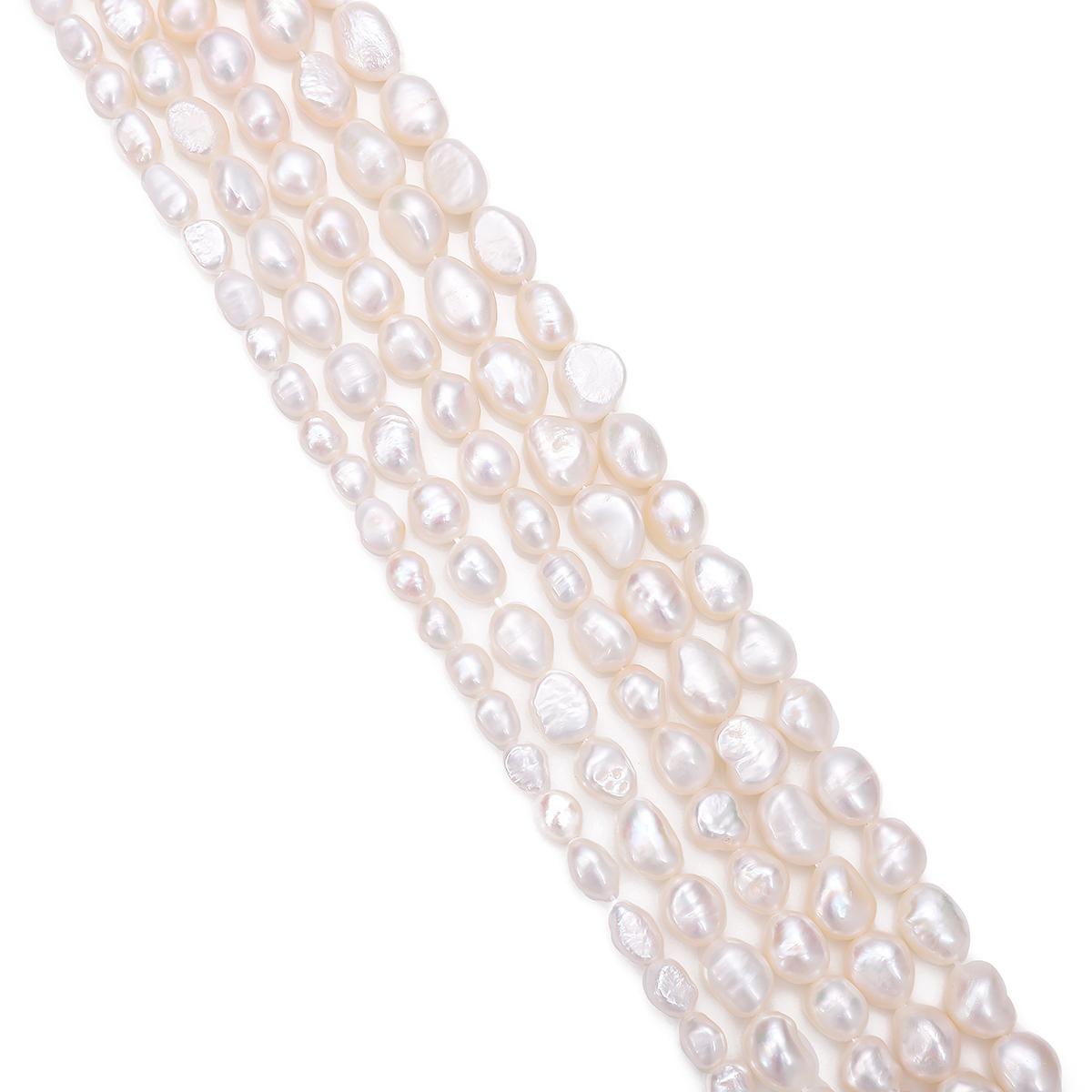 

Натуральный пресноводный жемчуг бусины для DIY ожерелья браслета серег изготовления ювелирных изделий 3-4mm 58Pcs белый