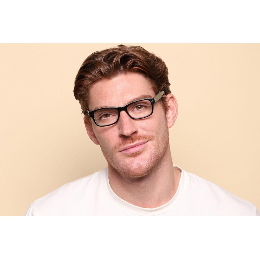 Full Rim Square Black White Smartbuy Collection Rumbo Am87 Fashion Unisex Eyeglasses