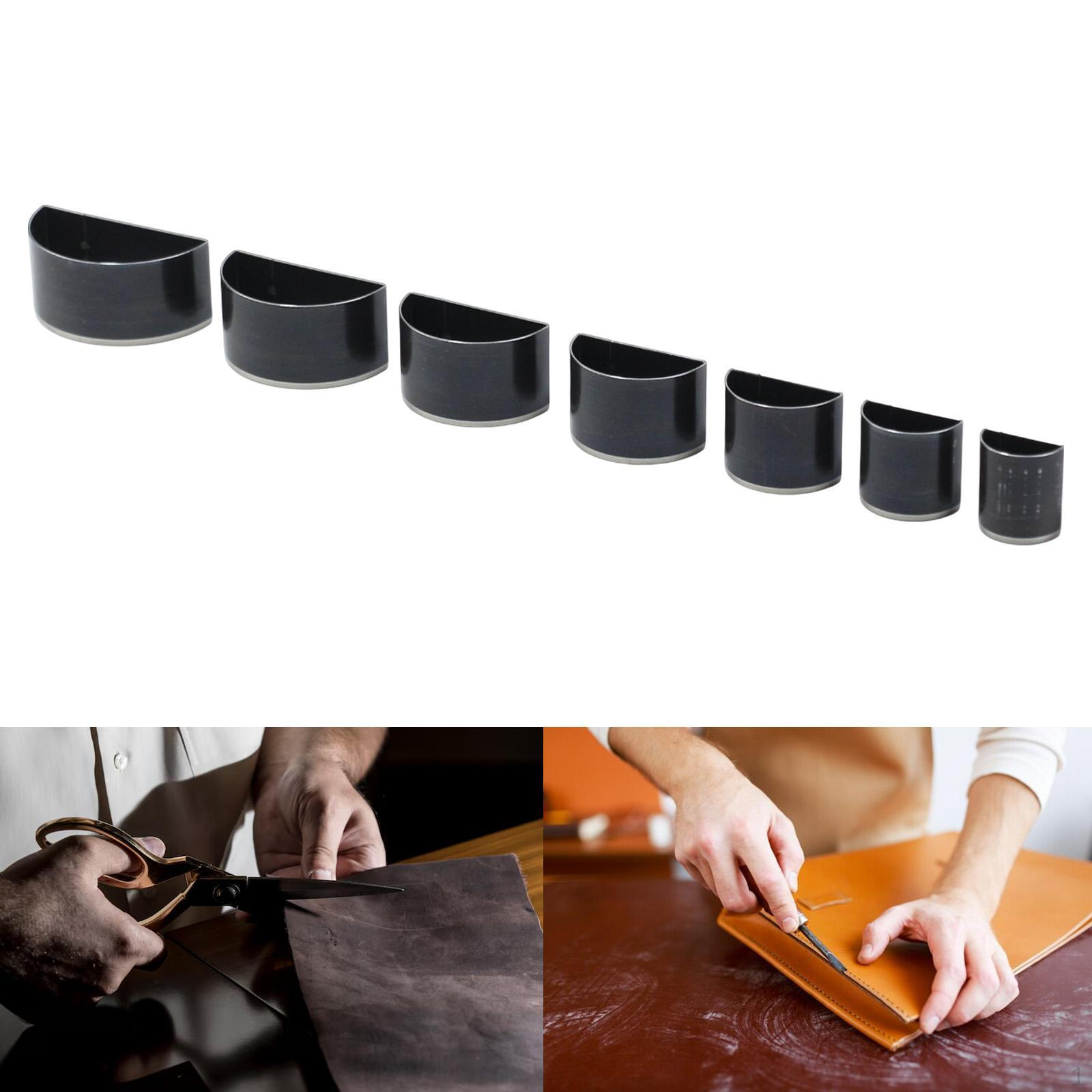 

7 штук Кожаный вырубной штамп Разные размеры Шаблон Инструмент для рукоделия Геометрическая форма для DIY D Shape