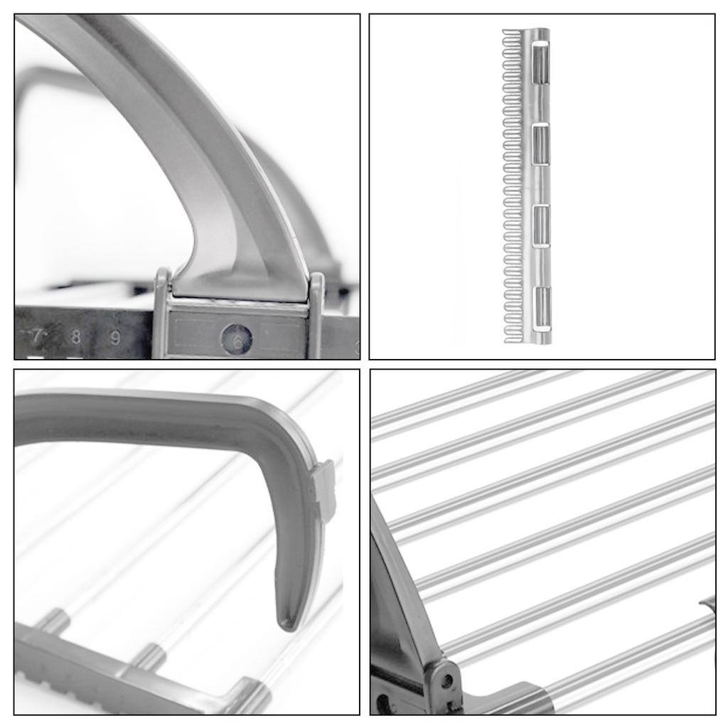 Travel Clothes Drying Rack with Sock Clips Large Retractable Towel Rack Foldable Hanging Airer for Home Balcony Railings Windows