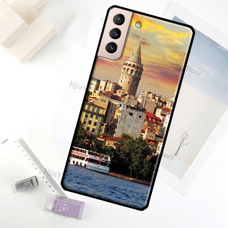 

Turkey Istanbul Scenery Building Case For Samsung Galaxy S23 Ultra Note 20 10 S9 S10 Plus S20 S21 FE S22 Ultra Phone Cover Galaxy S20