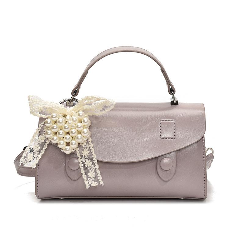 Commuter Portable Small Square Bag Women's New Solid Color Fashion Casual Versatile Shoulder Messenger Bag