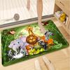 VIKAMA Cartoon Animated Carpet Green Eye Protecting Mat Soft Non Slip Children's Play Mat Doormat Bedroom Living Room Home Decor