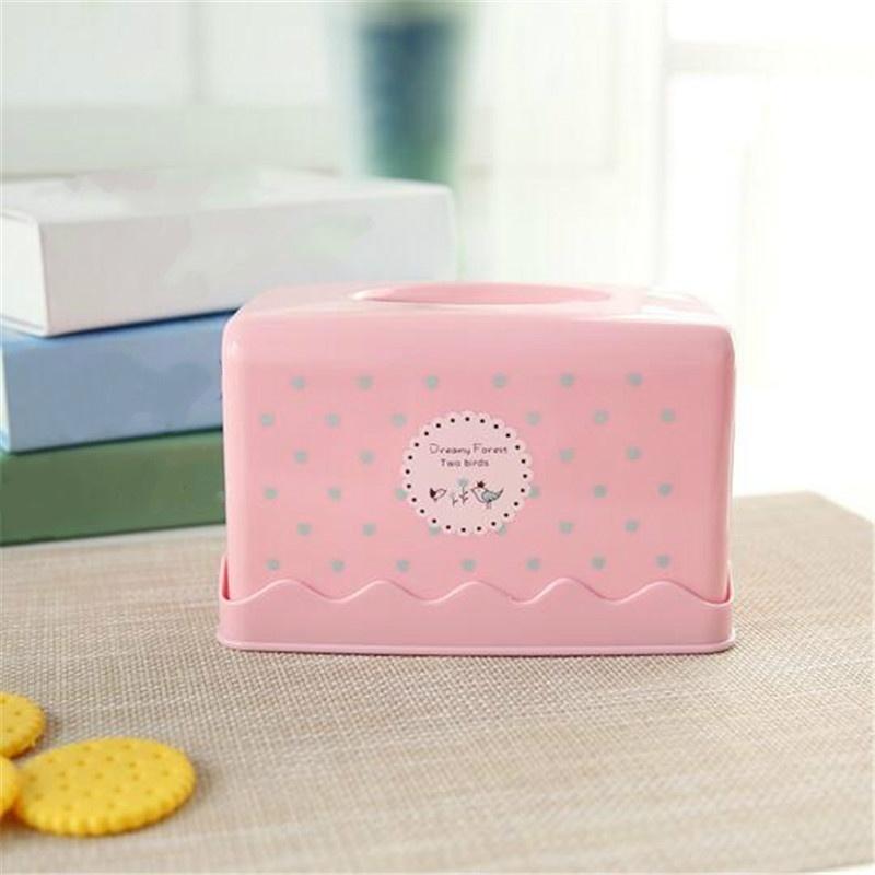 

1 шт., пластиковая коробка для салфеток цвета конфет, канистра для туалетной бумаги, держатель для салфеток в гостиной для украшения дома розовый