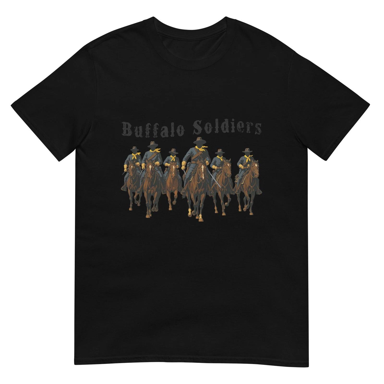 Buffalo Soldiers African American Black Military History T-Shirt 4XL