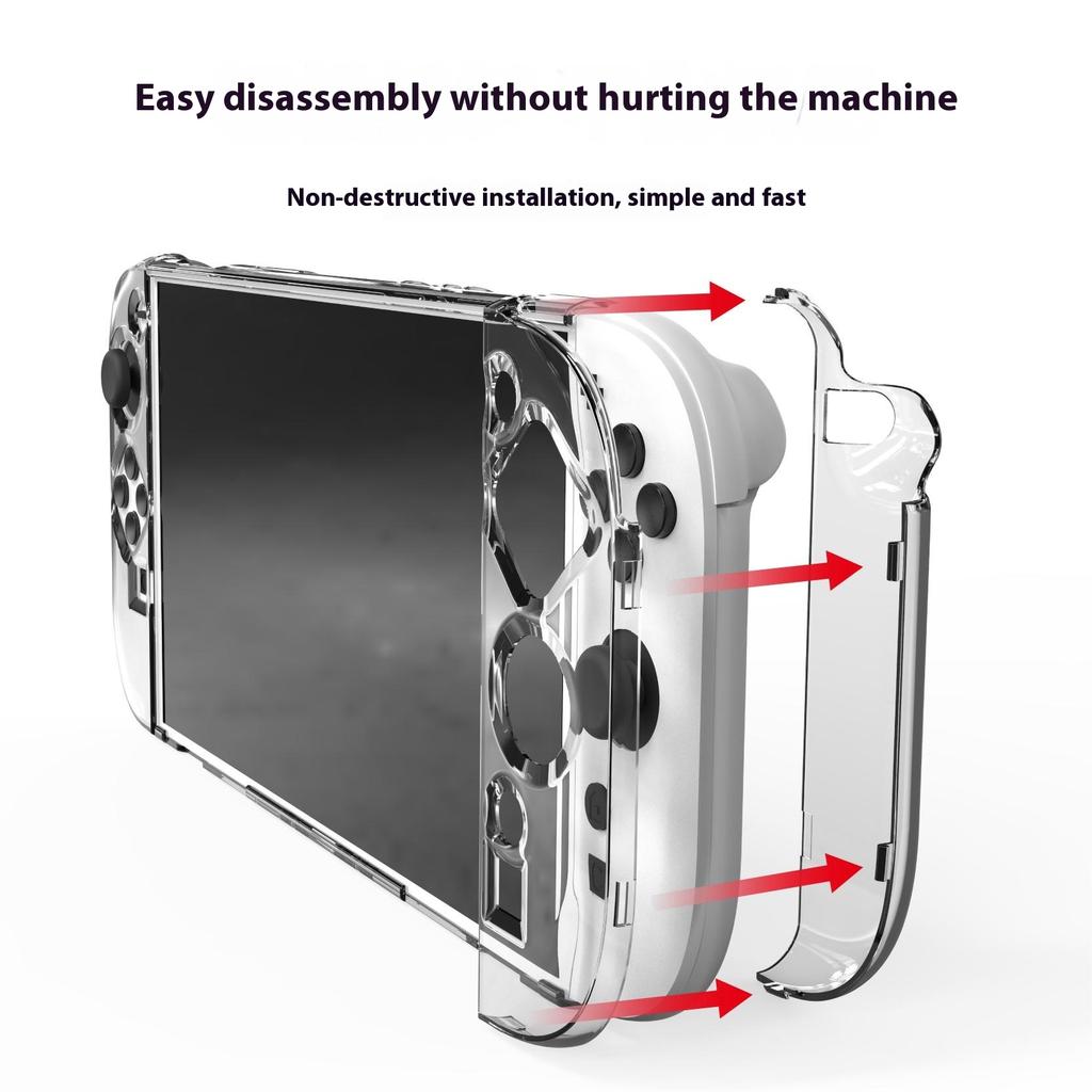 PGTECH GP-365 For Nintendo Switch 2 Game Console Detachable Protective Case Transparent PC Shell