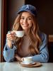 1Pc A-Z 26 Letter Unisex Outdoors Fashionable Washed Baseball Cap, Adjustable Outdoor Sun Protection Casual Hat