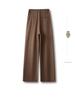 Women's Spring/Autumn Wide-Leg Drape Pants - Small Size, Straight Casual Design