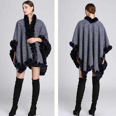2025 New Korean Checked Scarf Women's Cape Plush Shawl Winter Warm Cape Charming Women's Coat Plush Elegant Gift Party Versatile Cloak