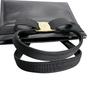 Salvatore Ferragamo Compact Vara Ribbon Handbag Handbag Leather Black Women Used