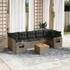 VidaXL Garden Lounge Set with Cushions 8 Pcs, Patio Sofas, Patio Furniture Set, Outdoor Furniture, Grey 3224478