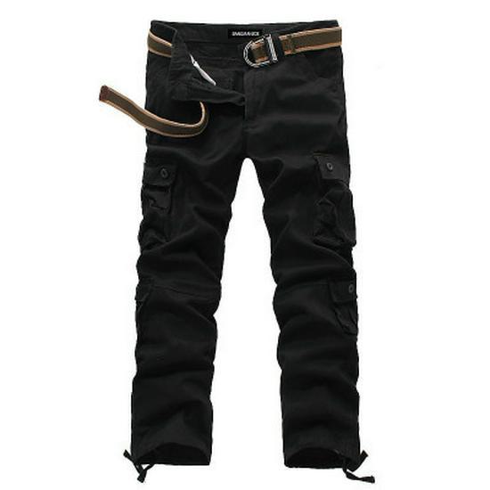 Men's Loose-Fit Multi-Pocket Work & Skateboard Pants - Wear-Resistant, Plus Size Casual Trousers