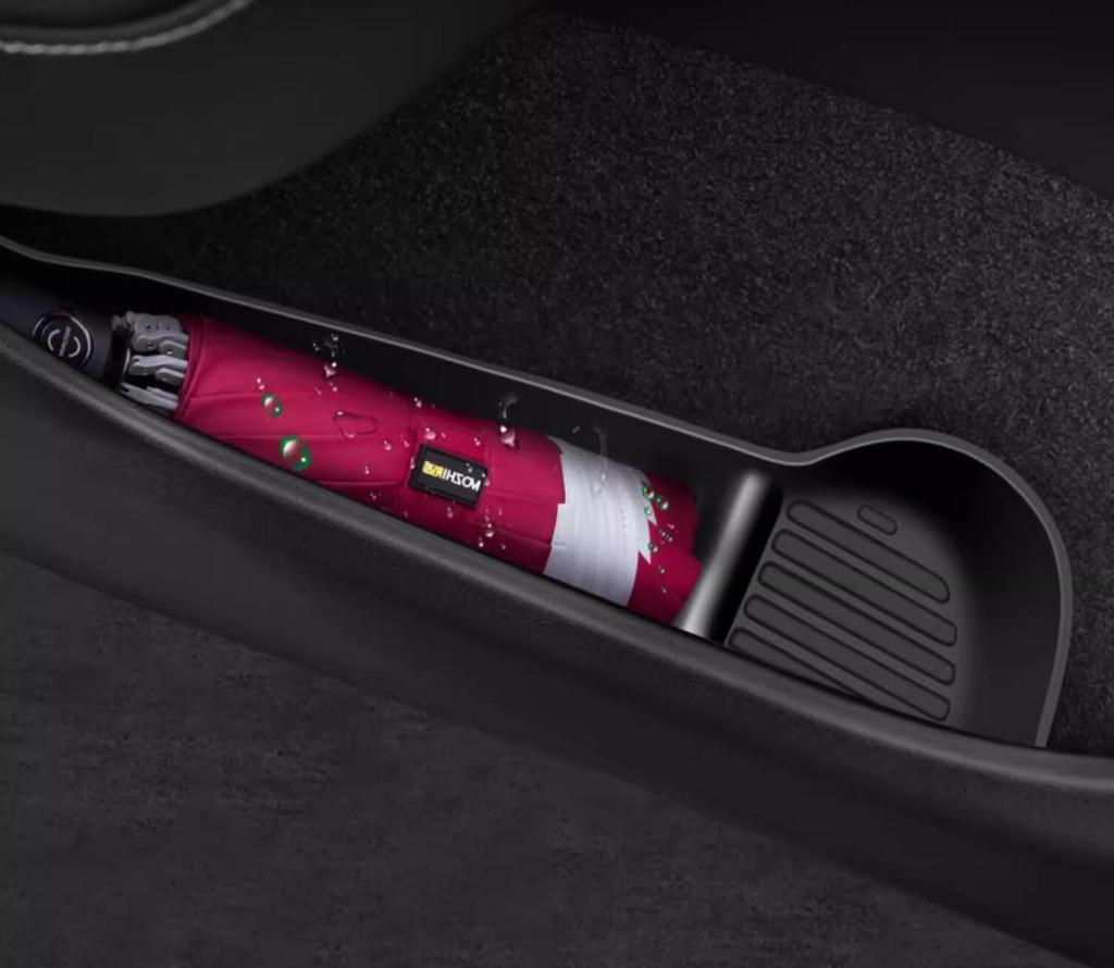 Door Side Storage Box For Tesla Model Y Juniper 2025 Model 3 Highland Organizer Central Console Tray Anti-dirty Mat Accessories