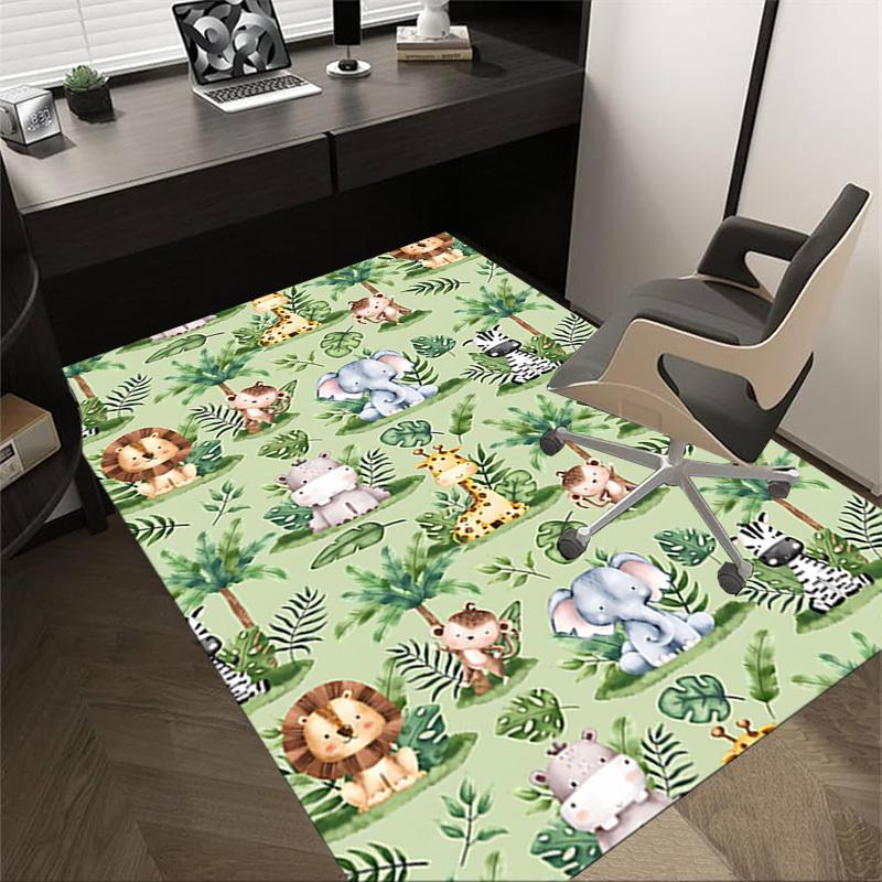 1PC jungle animals Extra Large Non Slip Floor carpet, Office, family, bedroom, Studio Large Area Rug Indoor Rugs, Vibrant Colors