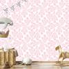Wallpaper Flowers white and powder pink, subtle detail 50x1000
