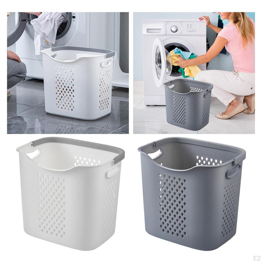 Household Laundry Basket Storage Baskets Toy Bins Organizer, Multifunctional with Handles