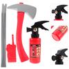 1 set Fireman Cosplay Prop Simulation Fire Extinguisher Realistic Costume Accessory Party Supplies Kids Role Play Firefighter
