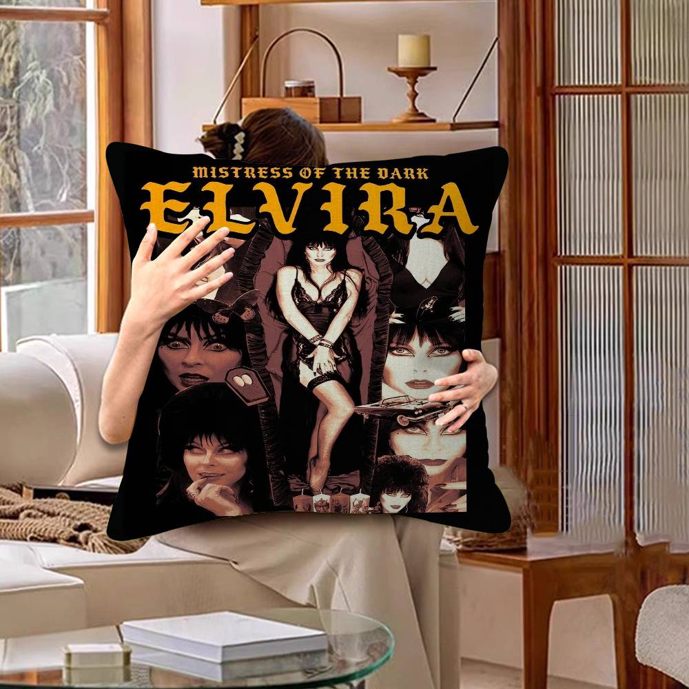 Film E-Elvira M-Mistress D-Dark Pillow Cover For Bedroom Room And Living Room Sofa Decorative Cushion Cover