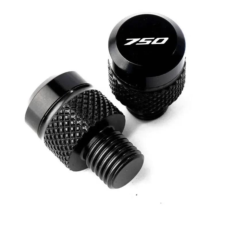 2pcs Motorcycle Accessories CNC Aluminum Mirror Hole Plug Screw Bolt For Kawasaki Z750 Z 750 Z750S Z750R