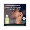Aromatica Awakening Body Oil Peppermint & Eucalyptus Aromatherapy Oils 100ml Scented Body Oil, After Shower Natural Oil Non-Greasy Body Serum