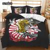 Animal Duvet Cover Set Gecko and Crane Bohemian Exotic Tribal Style Bedding Set Cool Animal Chic King Size Polyester Qulit Cover
