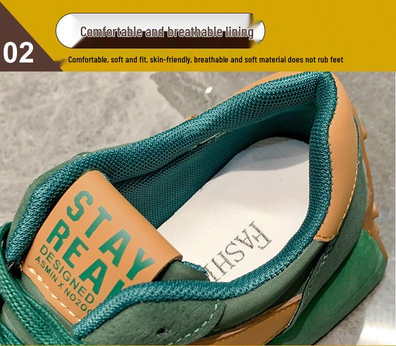 Trendy Women's Forrest Gump Sneakers: Fashionable, Versatile Flat Bottom Shoes for a Sleeker Look