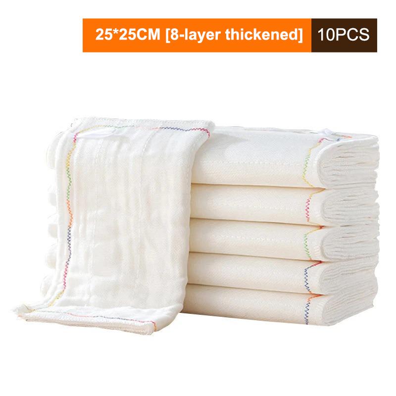 10Pcs Dishwashing Cloth Kitchen Rainbow Cloth Absorbent But Not Shedding Hair Table Cleaning Towel Household Thick Scouring Pad