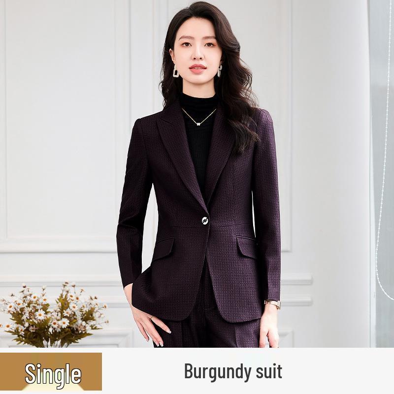 Zihong Spring/Autumn 2024 Women's Suit Set – Elegant, Goddess Style, Casual Workwear