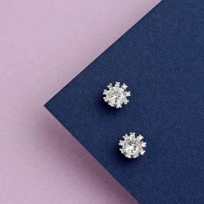Mini Crystal Flower Earring