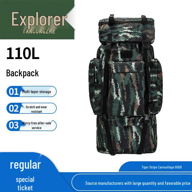 Pathfinder 110L Camouflage Outdoor Backpack