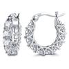 High Quality Cubic Zirconia Women Hoop Earrings Stylish Girl Accessories Party Daily Wearable Fashion Jewelry Gift