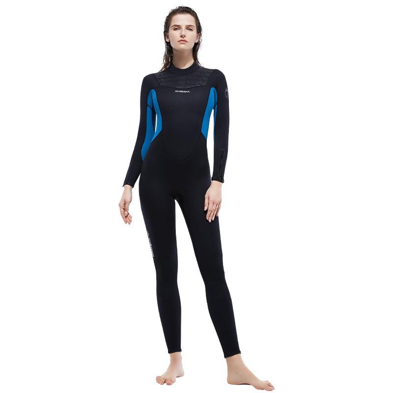 Warm Diving Suit Men 3MM Long-sleeved One-piece Women Cold-proof Snorkeling Jellyfish Surfing
