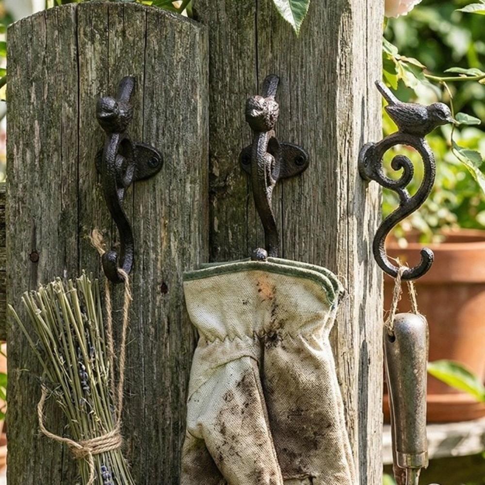 Dekorativer Vintage Vogel Garderobenhaken Rustikaler Eingangsbereich Schlüsselorganisator Gusseisen Wandhaken Handschuh