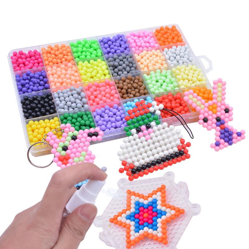 1Set Clear Perler Beads Pegboard Bead Refill Kits for DIY Children Toy Craft