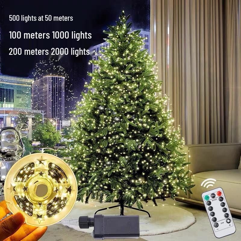 Remote Controlled LED Star String Lights – USB Copper Wire Fairy Lights for Christmas & Festive Decoration