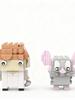 200pcs MOC Linguini Remy Brickheadz Model Building Blocks Construction Toy Christmas Gifts DIY Creative Idea Education Assemble