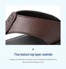 Men's Genuine Leather Summer Flip Flops - Breathable Non-Slip Beach & Casual Home Sandals